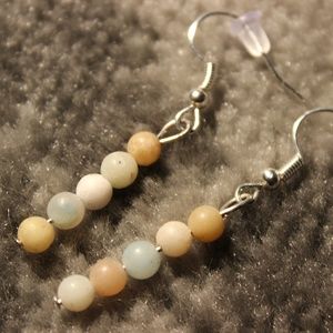 Homemade Amazonite Dangle Earrings